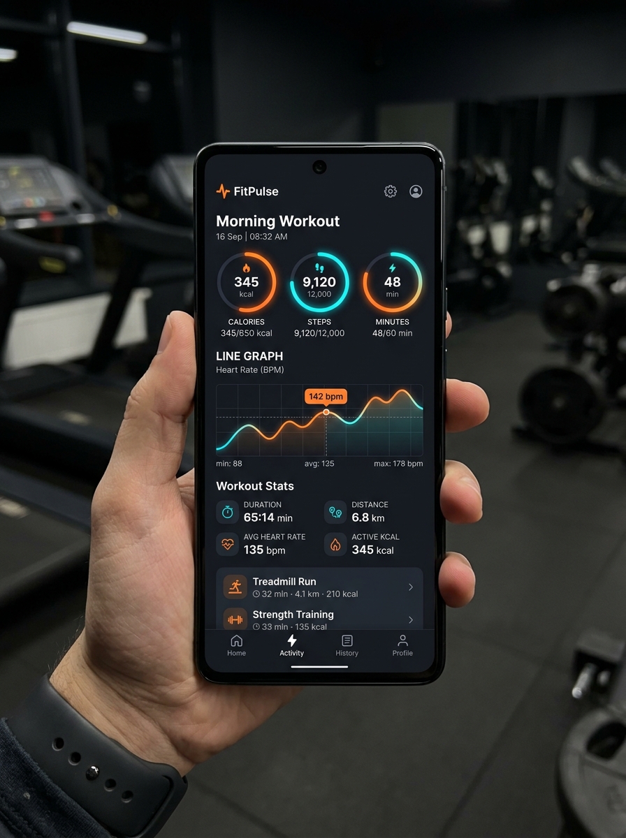 FitPulse Biometric & Workout Mobile App
